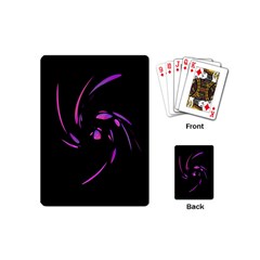 Purple Twist Playing Cards (mini)  by Valentinaart