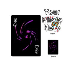 Purple Twist Playing Cards 54 (mini)  by Valentinaart