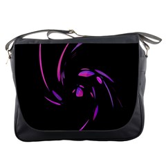 Purple Twist Messenger Bags by Valentinaart