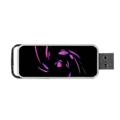 Purple Twist Portable Usb Flash (two Sides) by Valentinaart