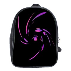 Purple Twist School Bags (xl)  by Valentinaart