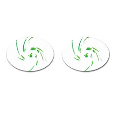 Green Twist Cufflinks (oval) by Valentinaart