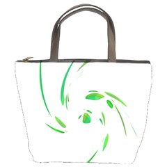 Green Twist Bucket Bags by Valentinaart