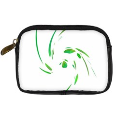 Green Twist Digital Camera Cases by Valentinaart