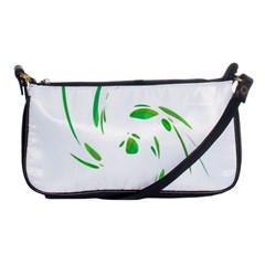 Green Twist Shoulder Clutch Bags by Valentinaart