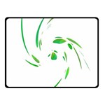 Green twist Fleece Blanket (Small) 50 x40  Blanket Front