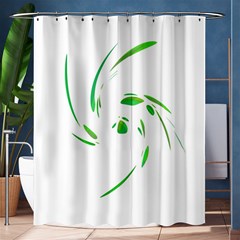 Green Twist Shower Curtain 60  X 72  (medium)  by Valentinaart