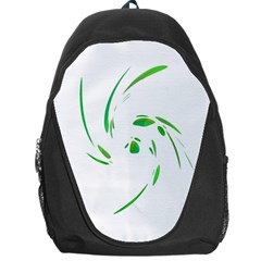 Green Twist Backpack Bag by Valentinaart