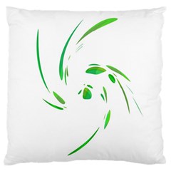 Green Twist Standard Flano Cushion Case (one Side)