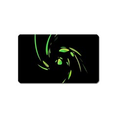 Green Twist Magnet (name Card) by Valentinaart