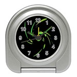 Green Twist Travel Alarm Clocks Front