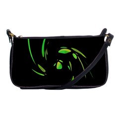 Green Twist Shoulder Clutch Bags by Valentinaart