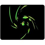 Green Twist Double Sided Fleece Blanket (Medium)  58.8 x47.4  Blanket Back