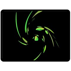 Green Twist Double Sided Fleece Blanket (large) 