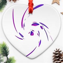 Purple Twist Ornament (heart)  by Valentinaart