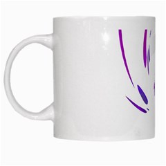 Purple Twist White Mugs by Valentinaart