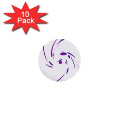 Purple Twist 1  Mini Buttons (10 Pack)  by Valentinaart