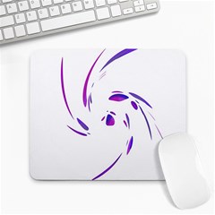 Purple Twist Large Mousepads by Valentinaart