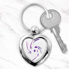 Purple Twist Key Chains (heart)  by Valentinaart