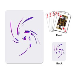 Purple Twist Playing Card by Valentinaart