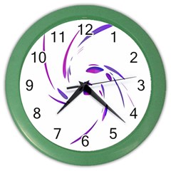 Purple Twist Color Wall Clocks by Valentinaart