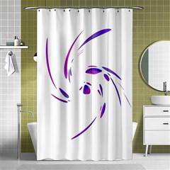 Purple Twist Shower Curtain 48  X 72  (small) 