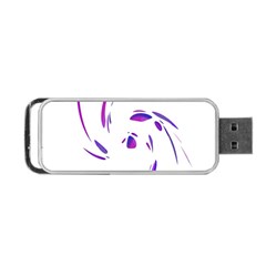 Purple Twist Portable Usb Flash (one Side) by Valentinaart