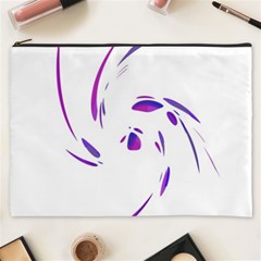 Purple Twist Cosmetic Bag (xxxl)  by Valentinaart