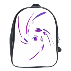 Purple Twist School Bags (xl)  by Valentinaart