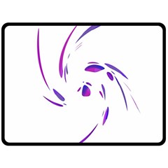 Purple Twist Double Sided Fleece Blanket (large) 