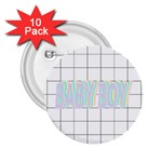 Baby B Transparent  2.25  Buttons (10 pack)  Front