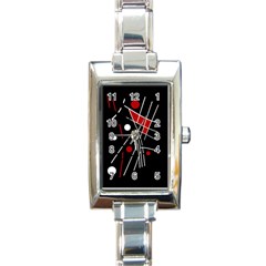 Artistic Abstraction Rectangle Italian Charm Watch by Valentinaart