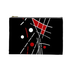 Artistic Abstraction Cosmetic Bag (large)  by Valentinaart