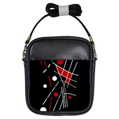 Artistic Abstraction Girls Sling Bags by Valentinaart