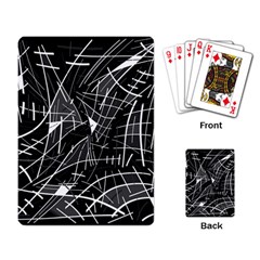 Gray Abstraction Playing Card by Valentinaart