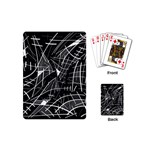 Gray abstraction Playing Cards (Mini)  Back