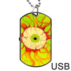 Scleral Hemorrhage Dog Tag Usb Flash (one Side)