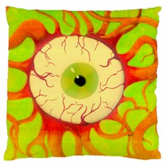 Scleral Hemorrhage Large Flano Cushion Case (one Side) by circuitboardloincloth