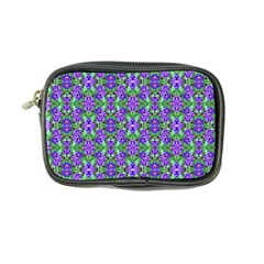 Pretty Purple Flowers Pattern Coin Purse by BrightVibesDesign