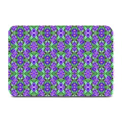 Pretty Purple Flowers Pattern Plate Mats by BrightVibesDesign