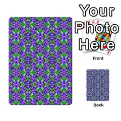 Pretty Purple Flowers Pattern Multi-purpose Cards (rectangle)  by BrightVibesDesign