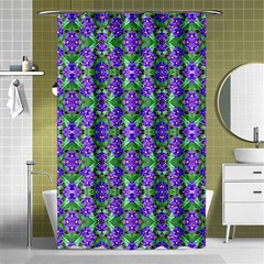 Pretty Purple Flowers Pattern Shower Curtain 48  X 72  (small) 