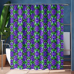 Pretty Purple Flowers Pattern Shower Curtain 60  X 72  (medium)  by BrightVibesDesign