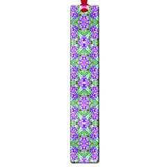 Pretty Purple Flowers Pattern Large Book Marks by BrightVibesDesign