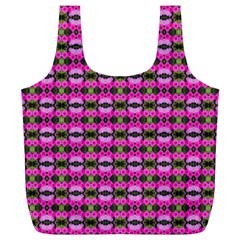 Pretty Pink Flower Pattern Full Print Recycle Bags (l)  by BrightVibesDesign