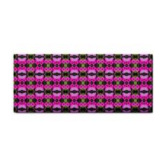 Pretty Pink Flower Pattern Hand Towel by BrightVibesDesign