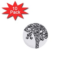 Jt Zebra Stipes 11 X 17 1  Mini Buttons (10 Pack) 