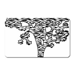 Jt Zebra Stipes 11 X 17 Magnet (rectangular) by WickedCool