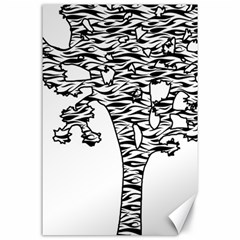 Jt Zebra Stipes 11 X 17 Canvas 24  X 36  by WickedCool