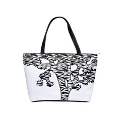 Jt Zebra Stipes 11 X 17 Shoulder Handbags by WickedCool